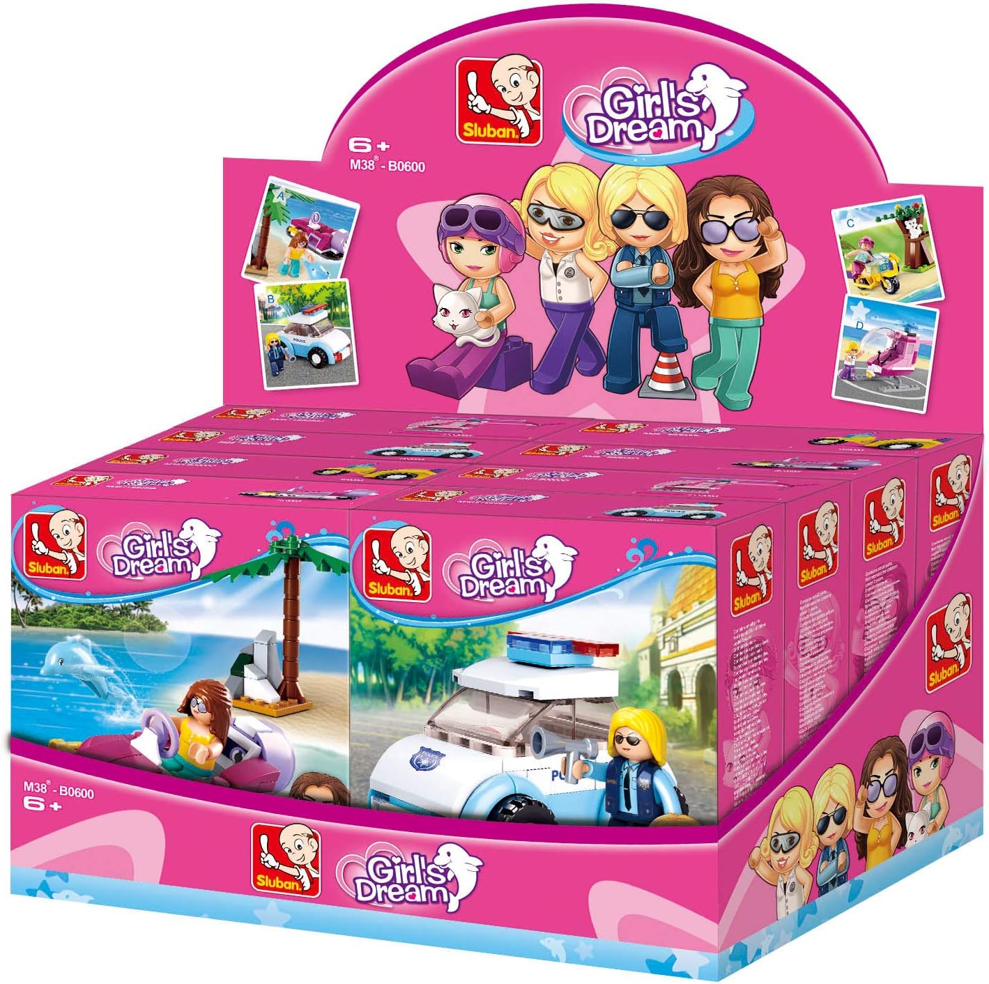 Amazon.com: Sluban M38-B0600 Girls Dream Display, Multi-Colors : Toys ...