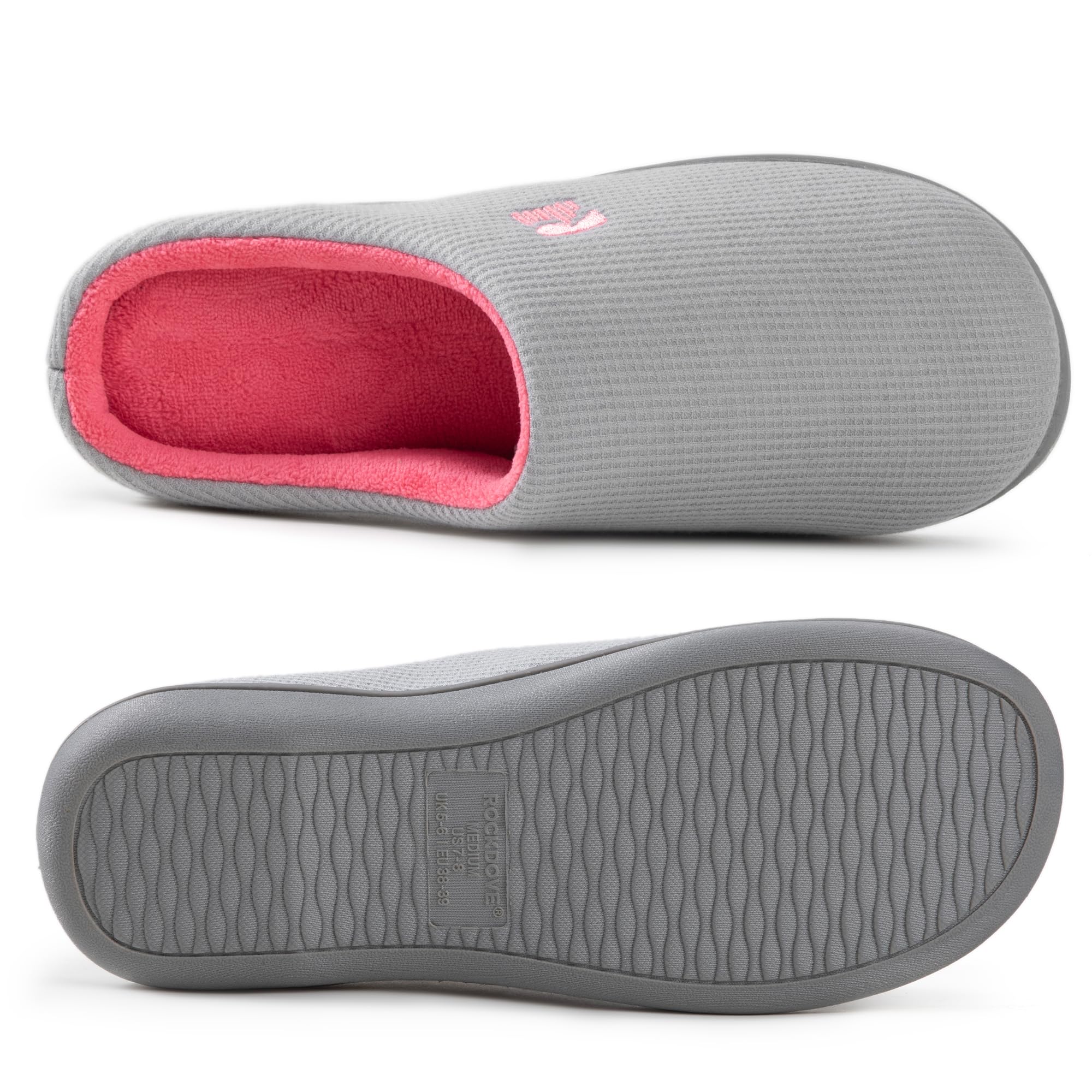 RockDove Bicolore Pantofola da Donna in Memory Foam