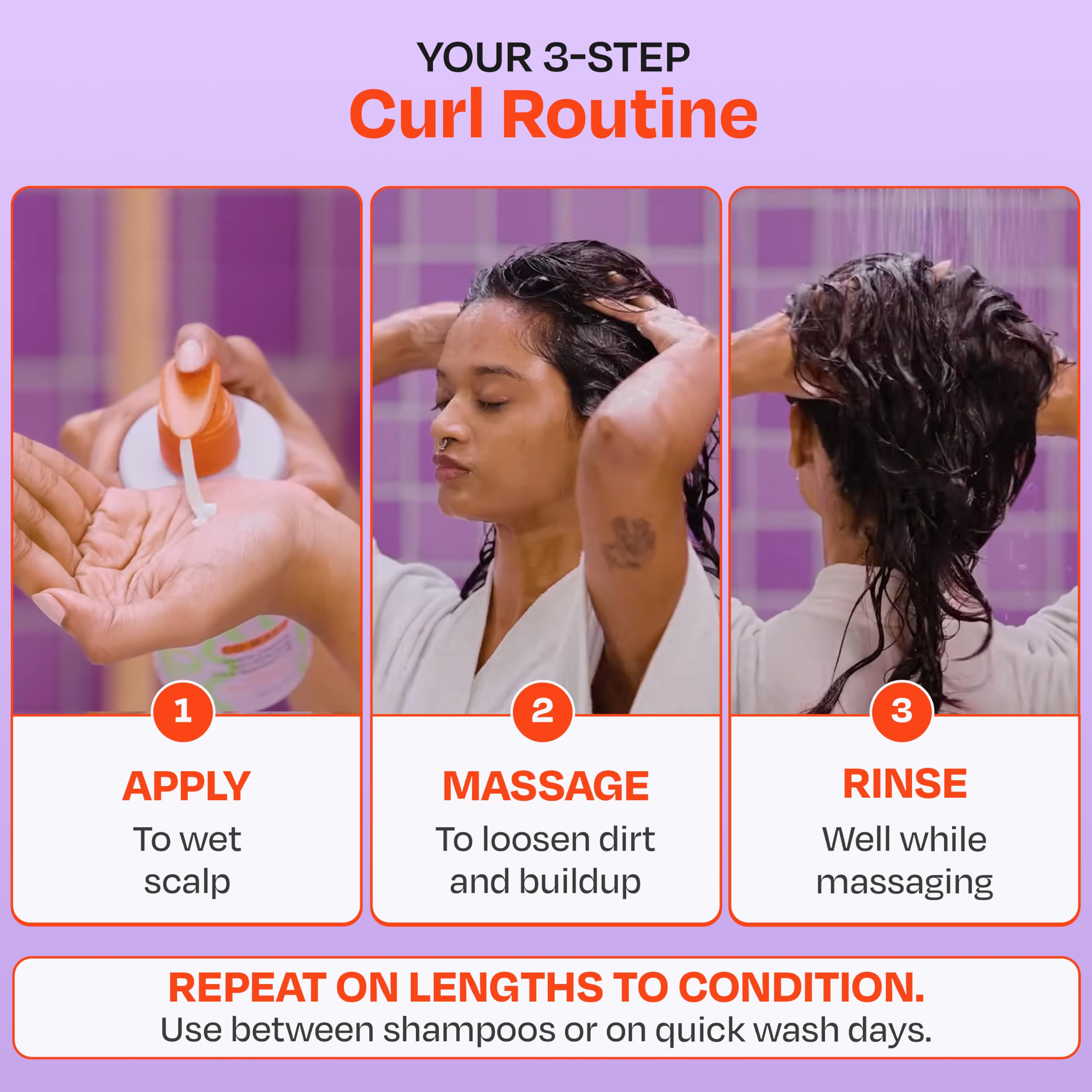 Manetain Co-Wash for Curly Hair - 100ml | 2 in 1 Shampoo & Conditioner | Non-foaming | Sulphate and Paraben Free | CG Friendly | Suitable for Dry and Frizzy Hair 3
