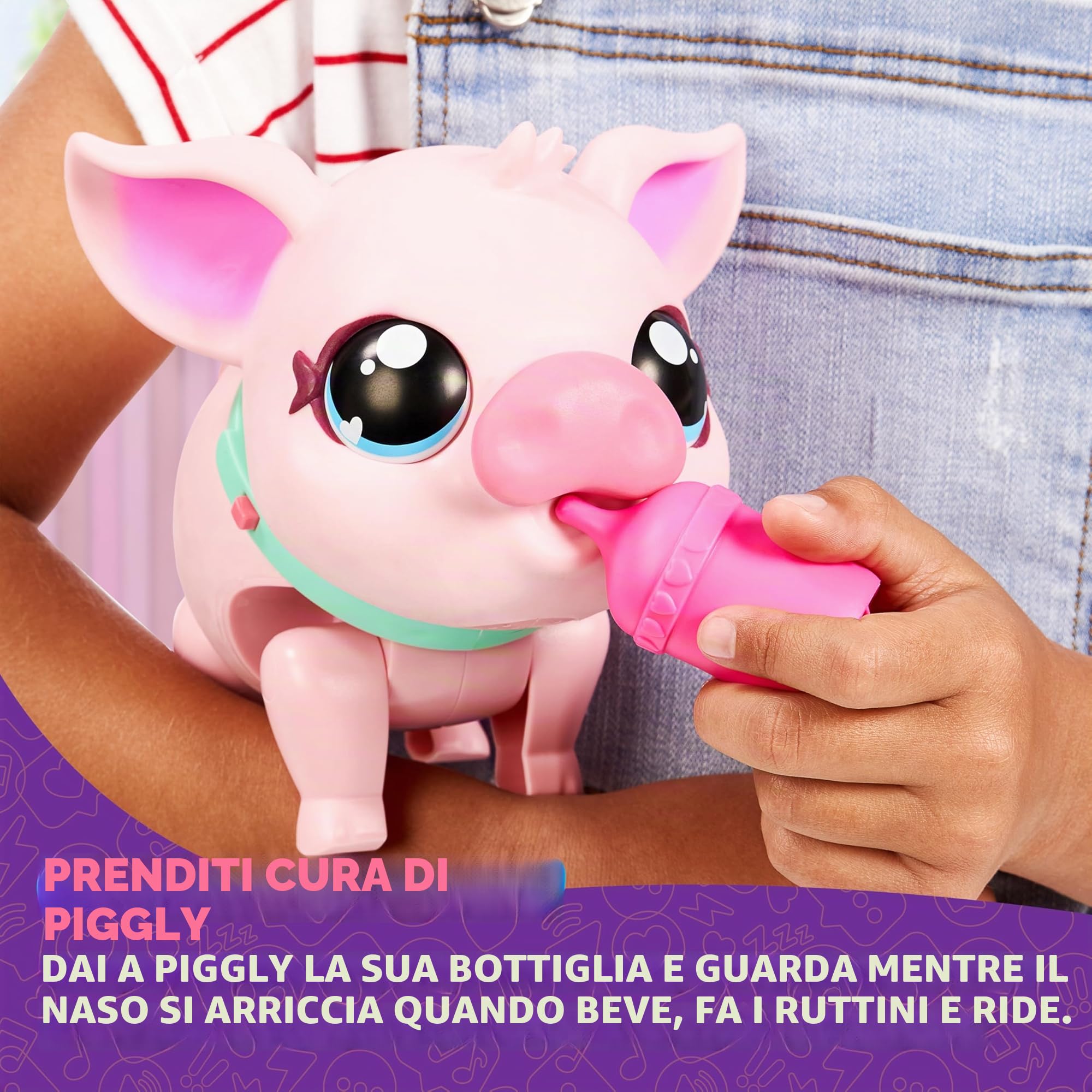 Little Live Pets - My Pet Pig , Soft and Jiggly Interactive Toy Pig That Walks, Dances and Nuzzles. 20+ Sounds & Reactions. Batteries Included. For Kids Ages 4+.