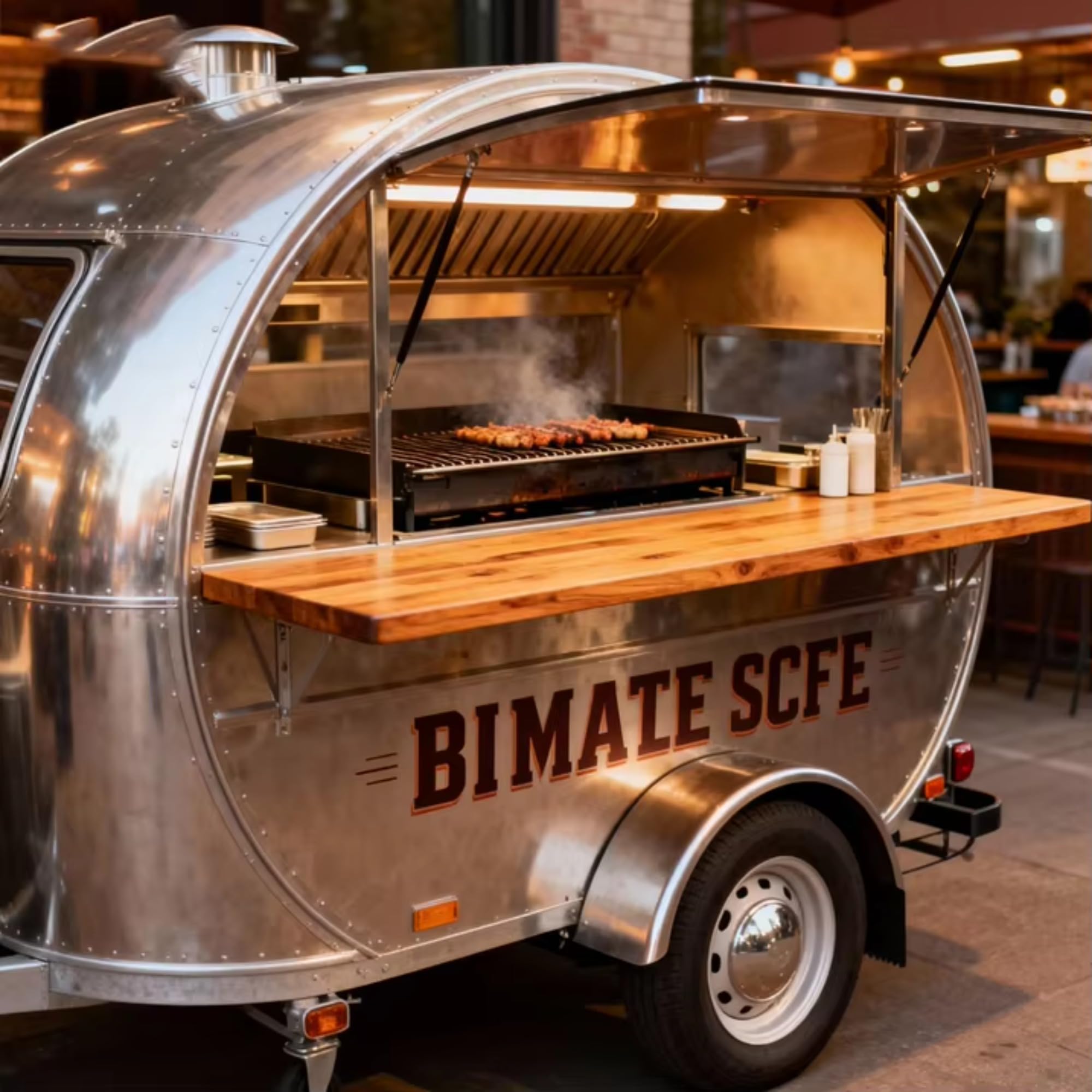 Festiwal Food Truck Przyczepa Mobilna Kuchnia Event Service Unit