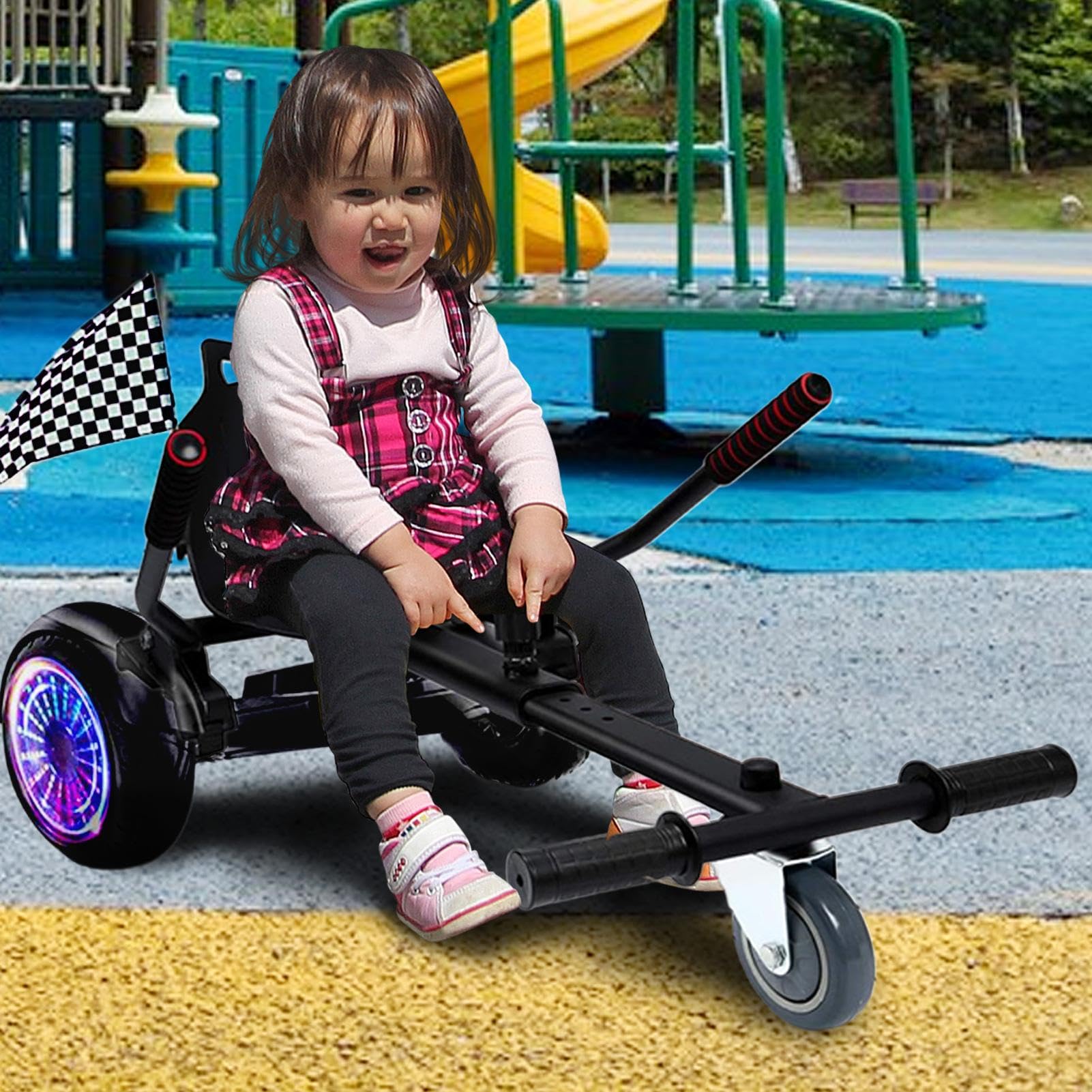 Attacco per Hoverboard, Attacco per Hoverboard | Attacco per sedile scooter,Accessorio per attacco sedile kart hoverboard con lunghezza regolabile per scooter bilanciato da 6