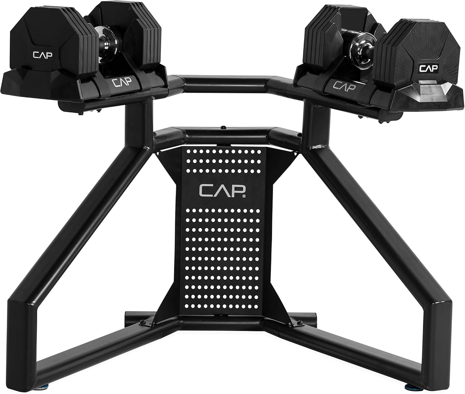 Brandclub CAP Barbell Adjustabell Dumbbell 50 Pound Pair With Rack Black brandclub-cap-barbell-adjustabell-dumbbell-50-pound-pair-with-rack-black