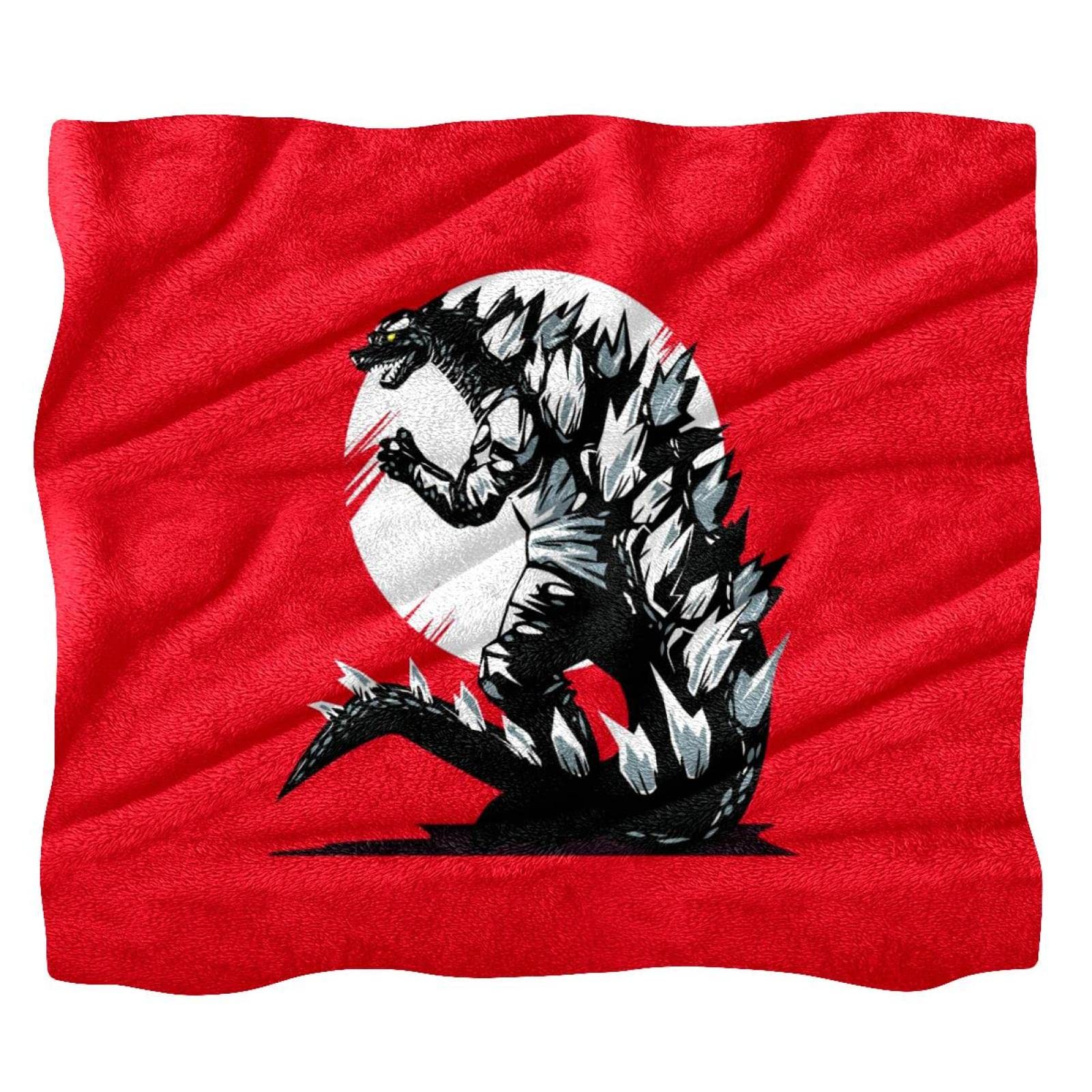 Fleece Throw Blanket for Couch Sofa or Bed Cozy Soft Blankets vicious Monster drawing