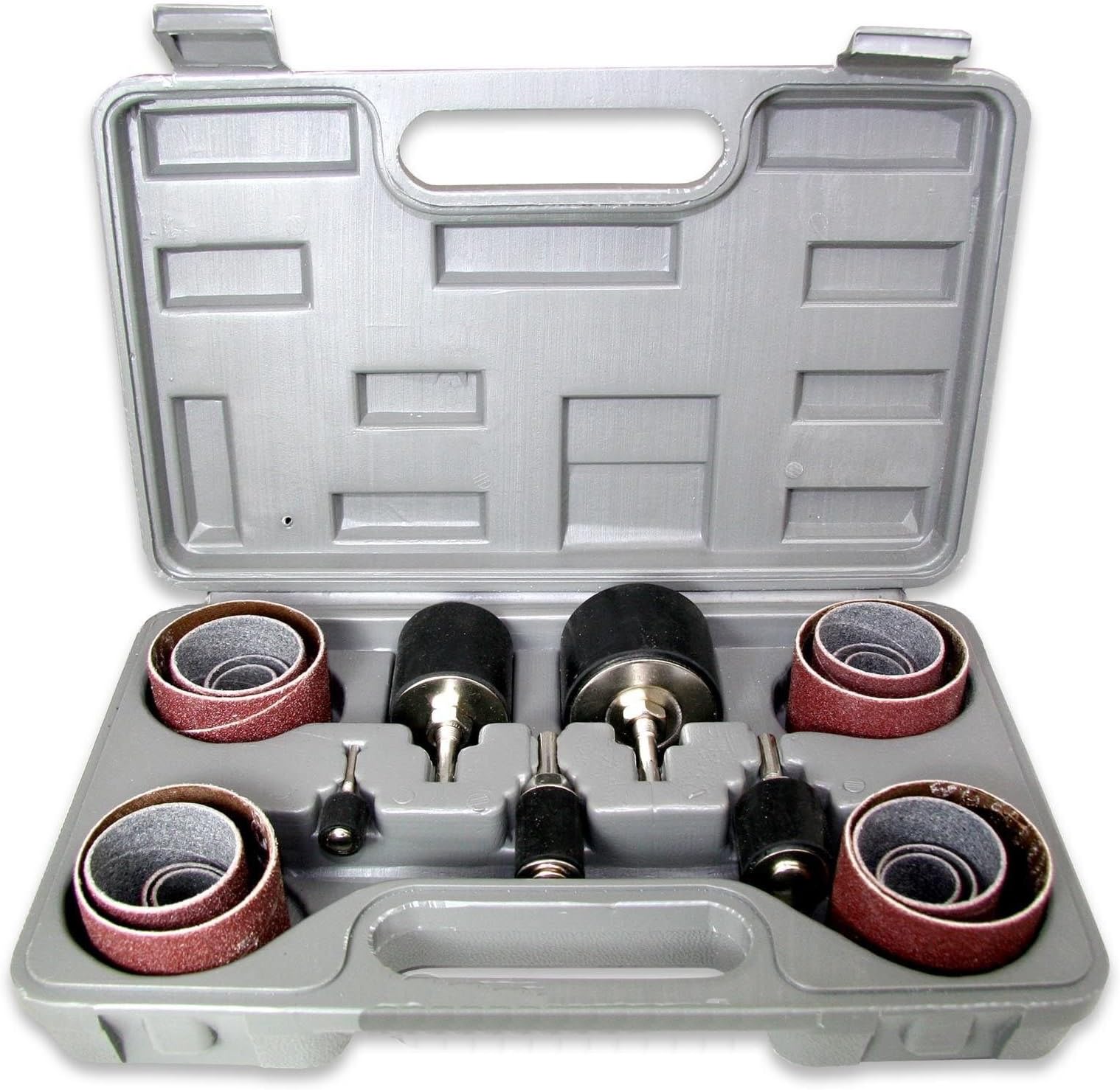 25pc.Sanding Round Drum Set For WoodWorking Drill Press Sander Sleeves Tool