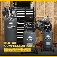 Vista 7 de Klutch Compresor de aire de 20 galones, 2 HP, 120 voltios, 175 PSI
