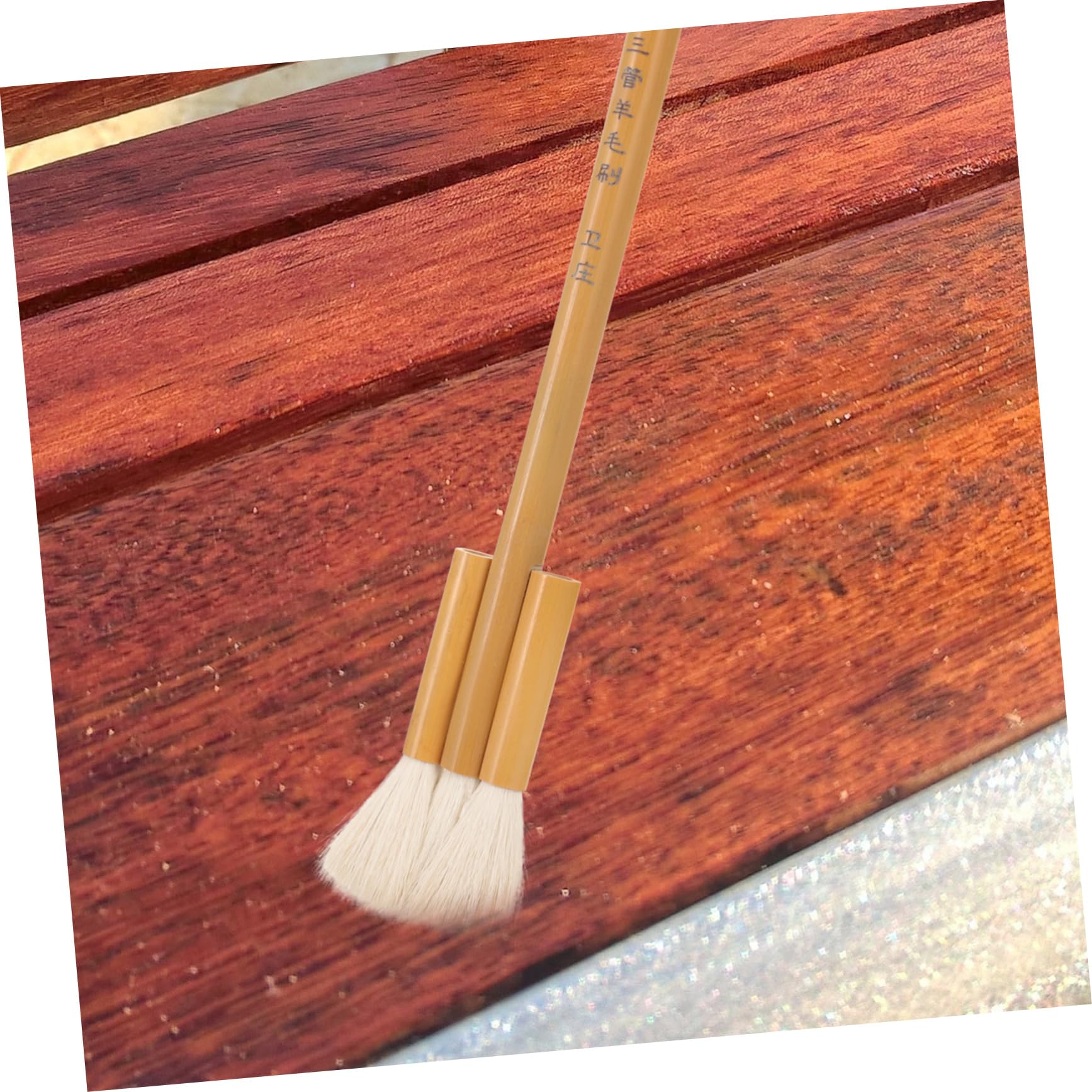 HOMSFOU 4 Piezas Pincel de Pintura de Lana Portátil Cepillo de Dibujo de Ergonómico Pintura Artística