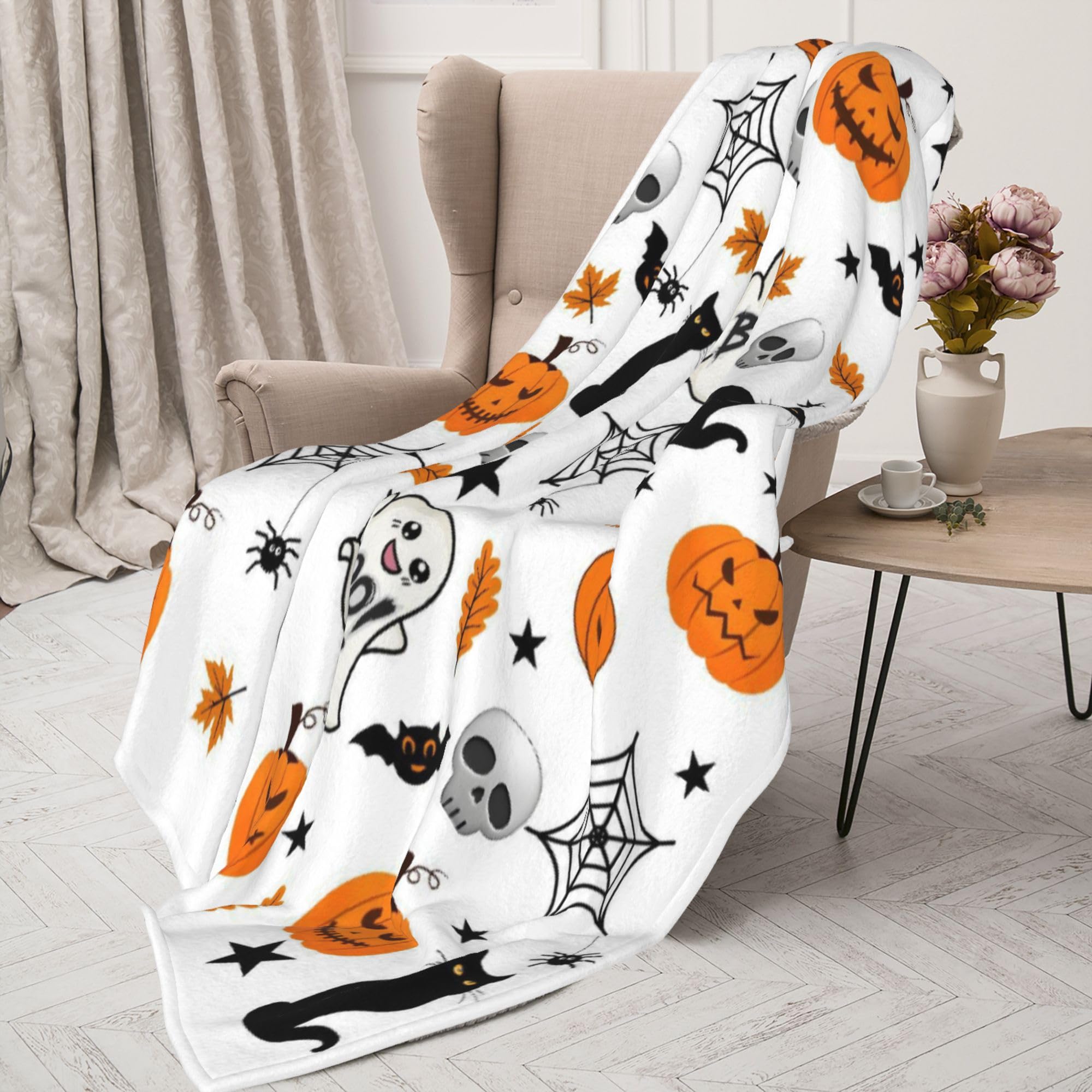 Gelasgo Halloween Throw Blanket Ultra Soft Flannel Blanket - Image 4