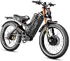 eAhora 2025 Romeo Pro3Pro 2 Peak 5600W4000w Electric Bike for Adults, 50Mph46Mph Dual Motor Electric Bike, 60V 80Ah Battery up to 200Miles,264.0 Fat Tire Long Range Ebike