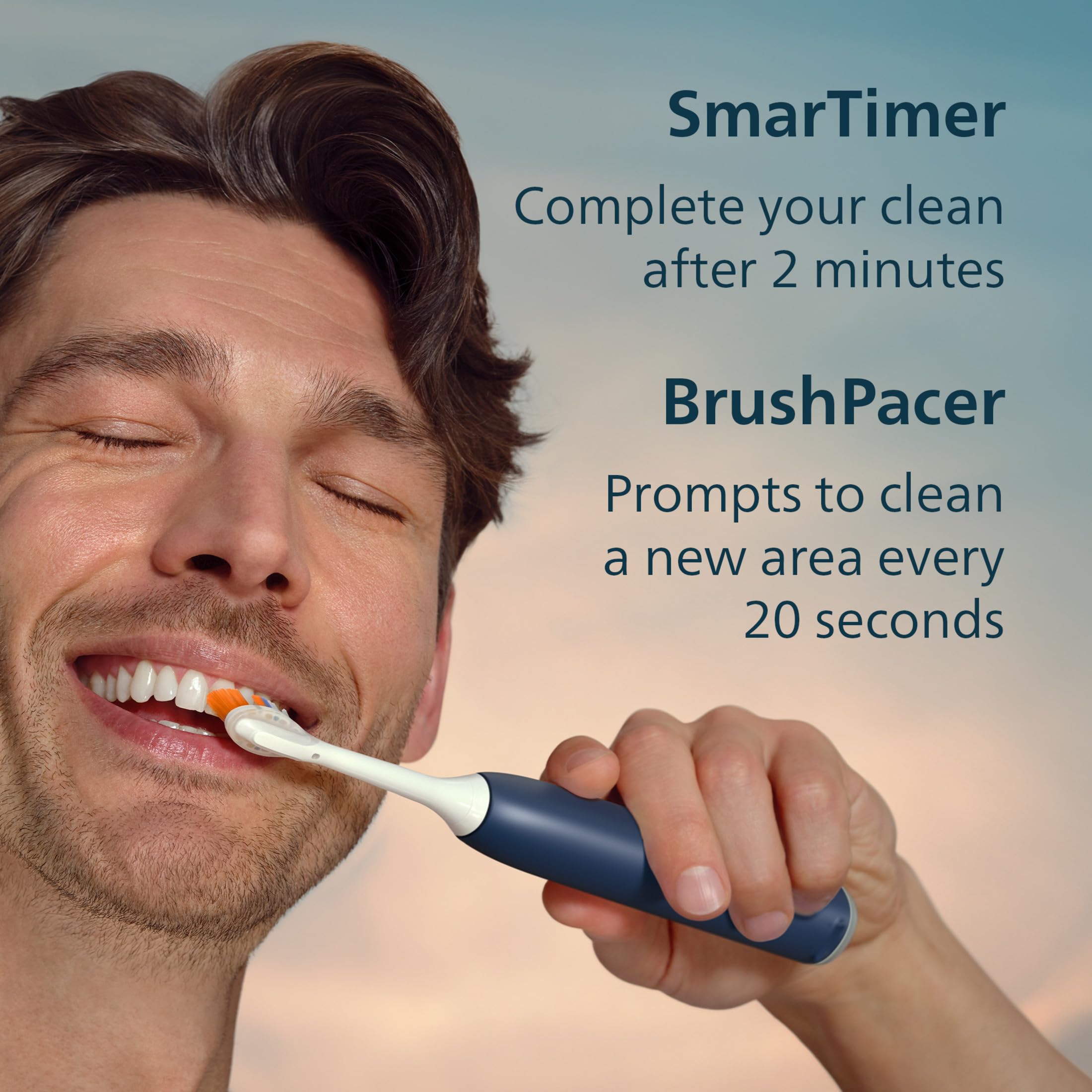Philips Sonicare Cepillo dental eléctrico serie 7300 - Tecnología Sonicare de nueva generación, sensor de presión, 12 ajustes de cepillado, SmarTimer, duración de 21 días, estuche de viaje, azul