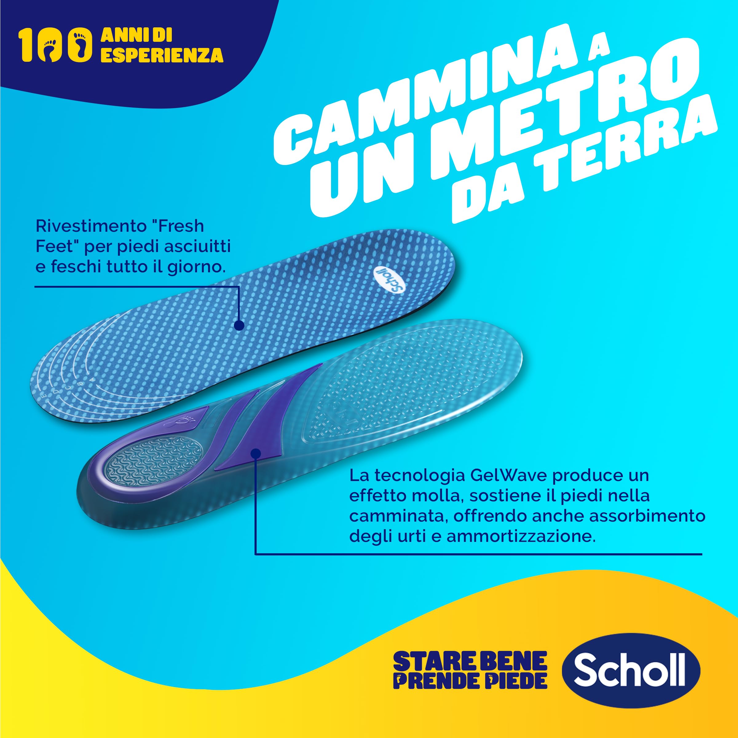 Scholl Solette GelActiv Scarpe Formali ed Eleganti, Solette Sottili con Tecnologia GelWave Ammortizzante, Comfort "Easy Fit" per i Piedi, Senza Sentire le Scarpe Strette, Taglia 40-46.5