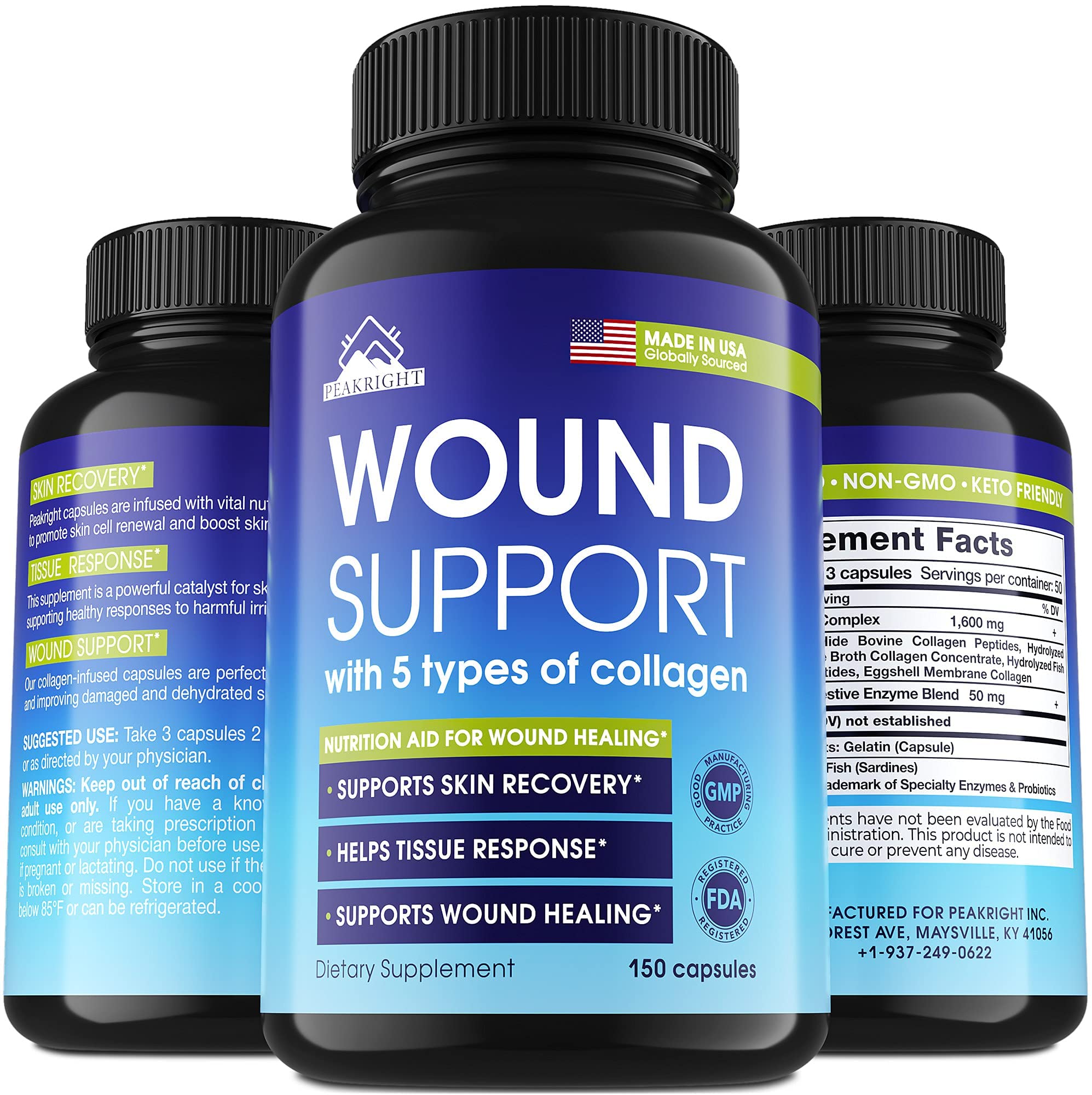 Wound Care & Healing Capsules Pre & Post Surgery Support Breast
