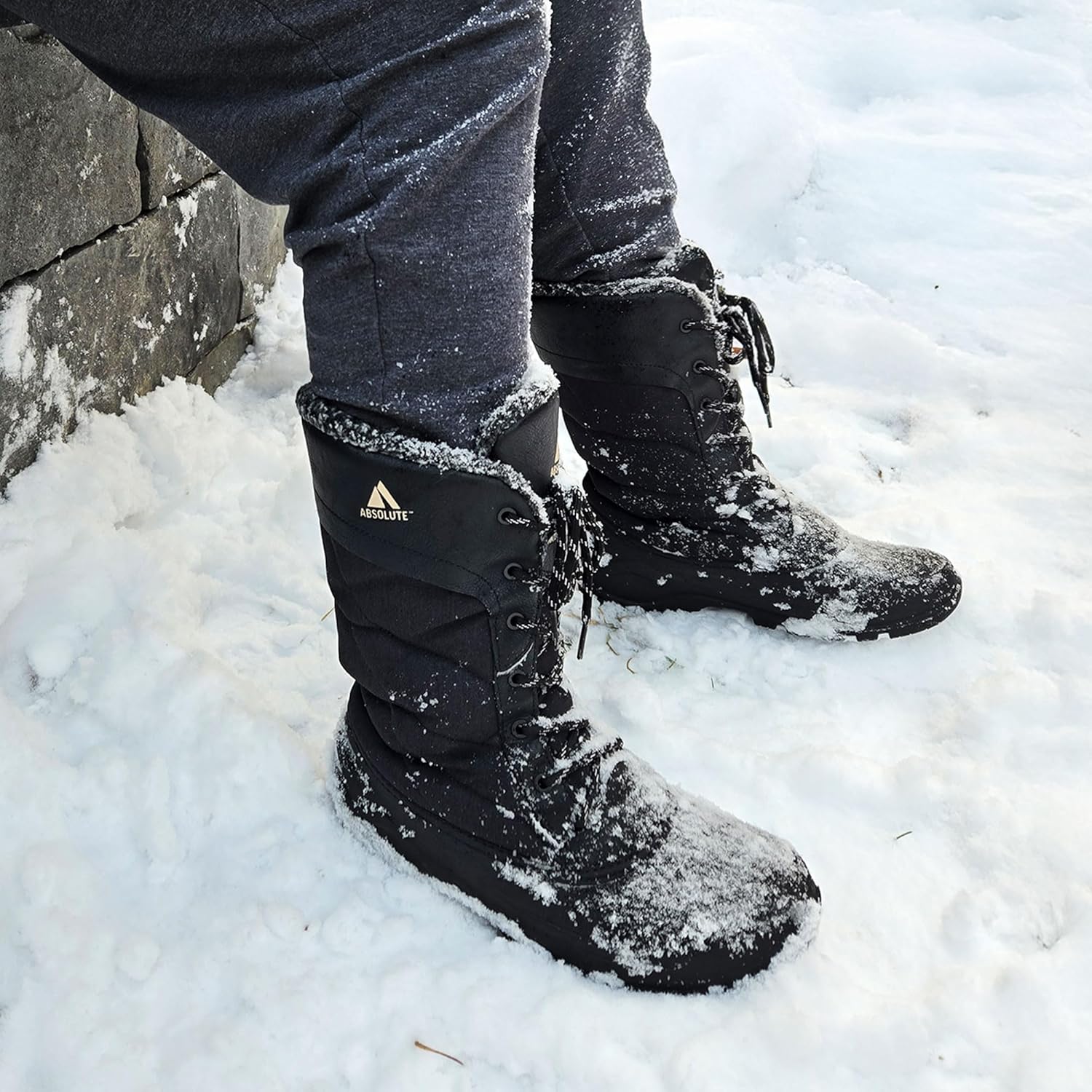 Absolute Mariah 2 Tall Snow Winter Boots for Women, Warm, Insulated, Faux Fur Collar, Fleece Lined - Image 2