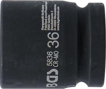 BGS 5836 | Impact Socket, Hexagon | 25 mm (1) Drive | 36 mm