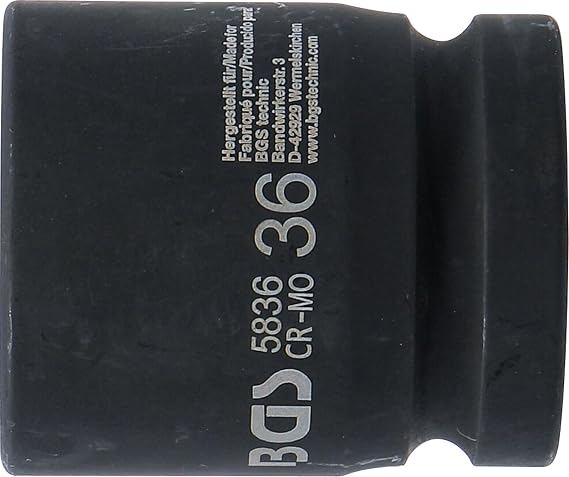BGS 5836 | Impact Socket, Hexagon | 25 mm (1) Drive | 36 mm