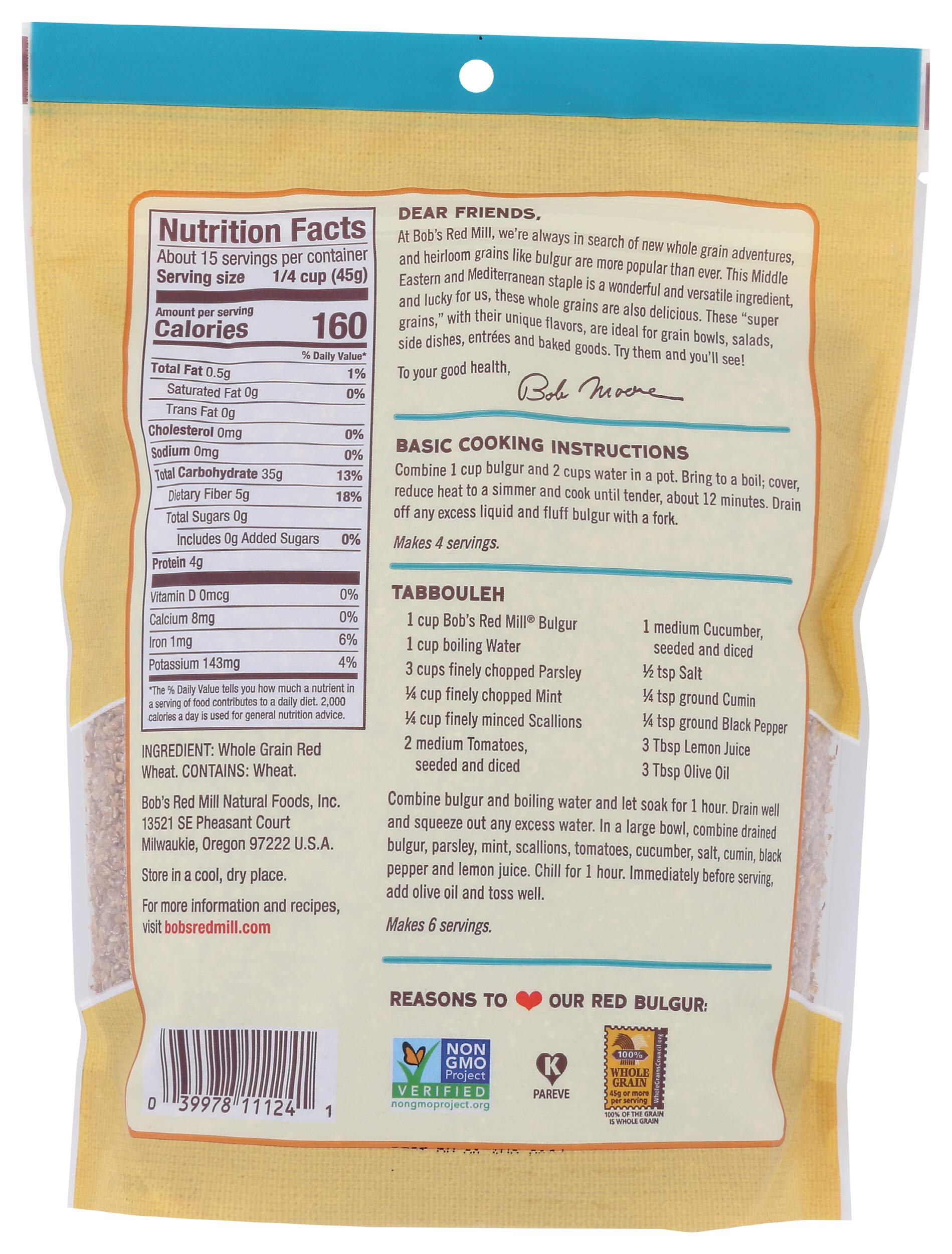 red mill bulgur wheat