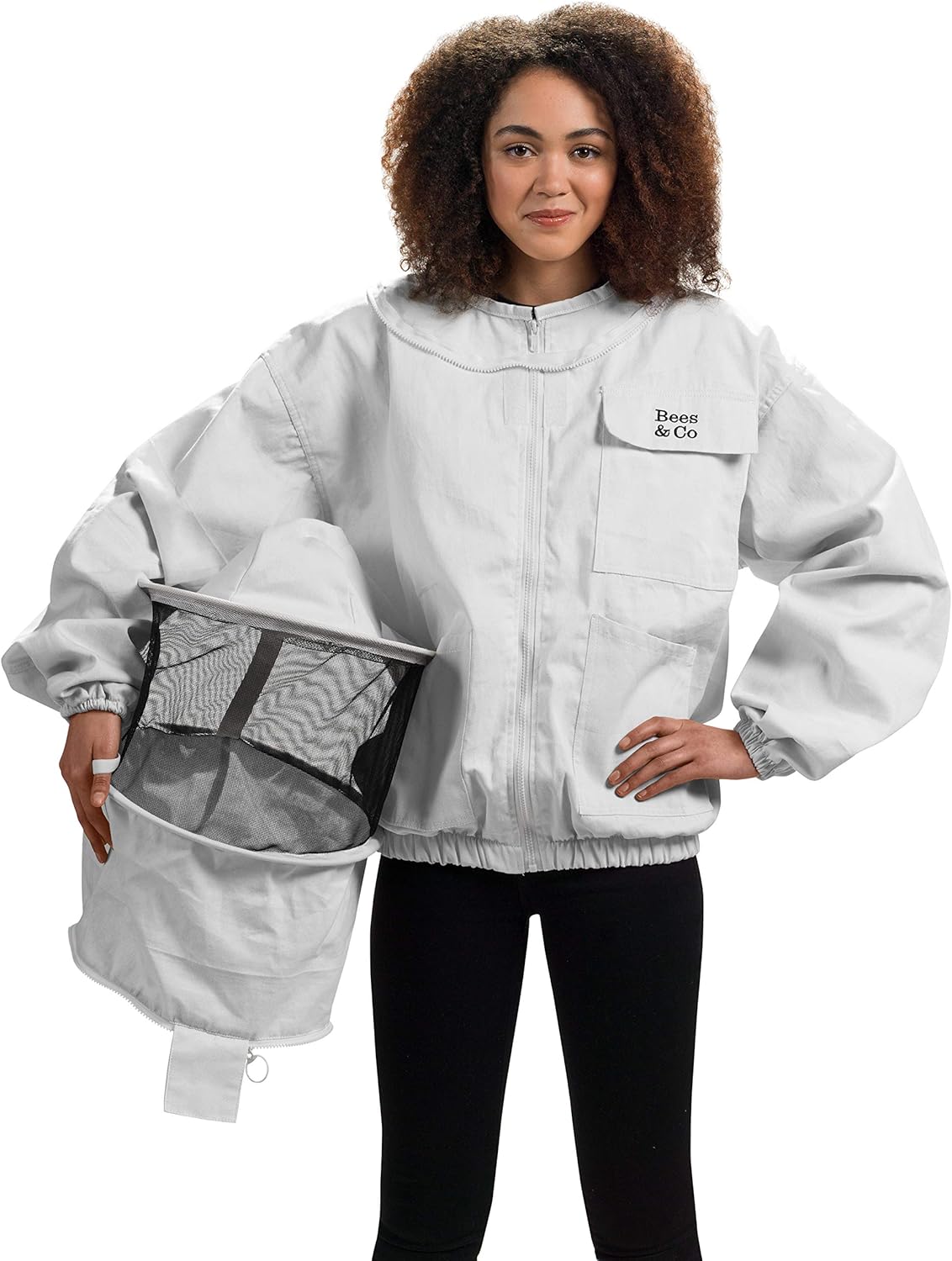 Bees & Co K73 Cotton Beekeeper Jacket with Round Veil