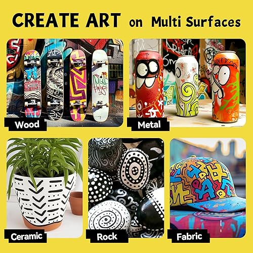 Miniatura 5 de 3 Rotuladores Permanentes Jumbo Negros, Punta Ancha de 15mm de Grosor, Rotuladores de Pintura Acrílica Grandes para Pintura en Roca, Póster, Piedra,