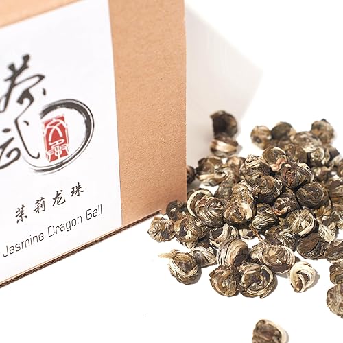 Cha Wu-A Bola de dragón de té de perlas de jazmín 353oz té verde de hojas sueltas de chino