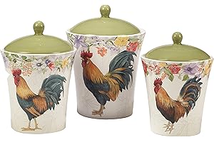 Radiant Rooster Cookie Jar Trio
