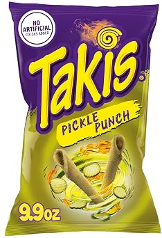 Takis Pickle Punch Rolled Tortilla Chips, 9.9oz Bag