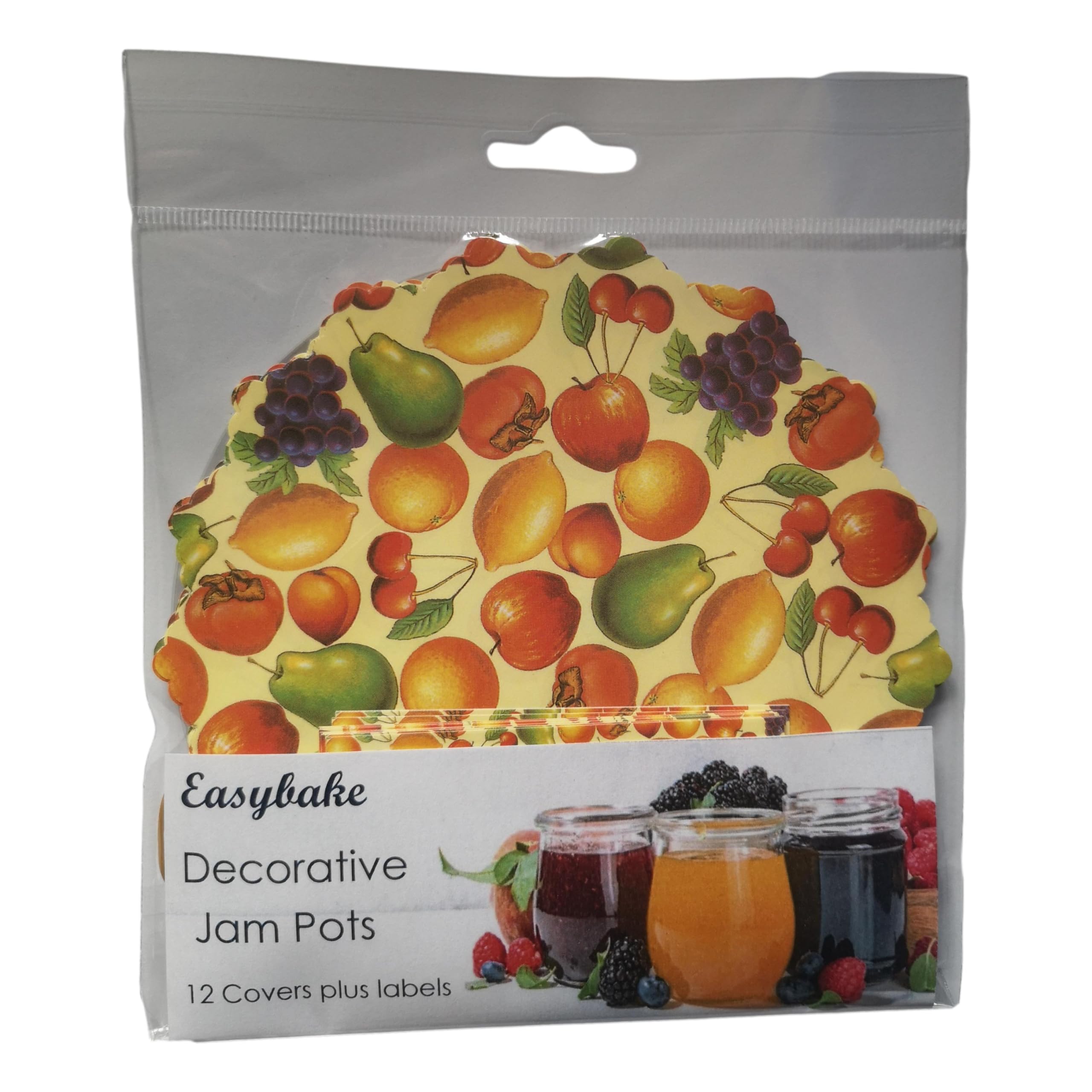 10 Fruit Jam Pot Covers & Labels