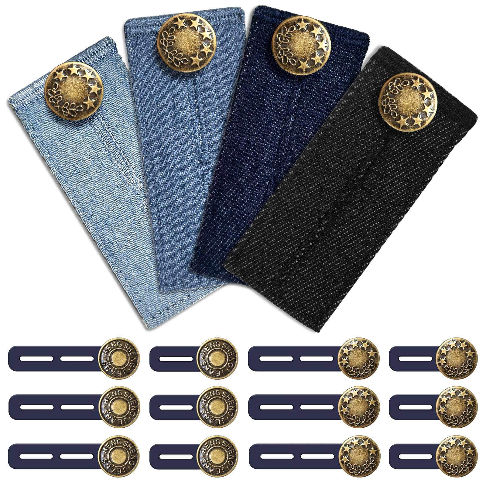 DKDDSSS 16 Pièces Rallonge Bouton Pantalon,Extension De Bouton Pour