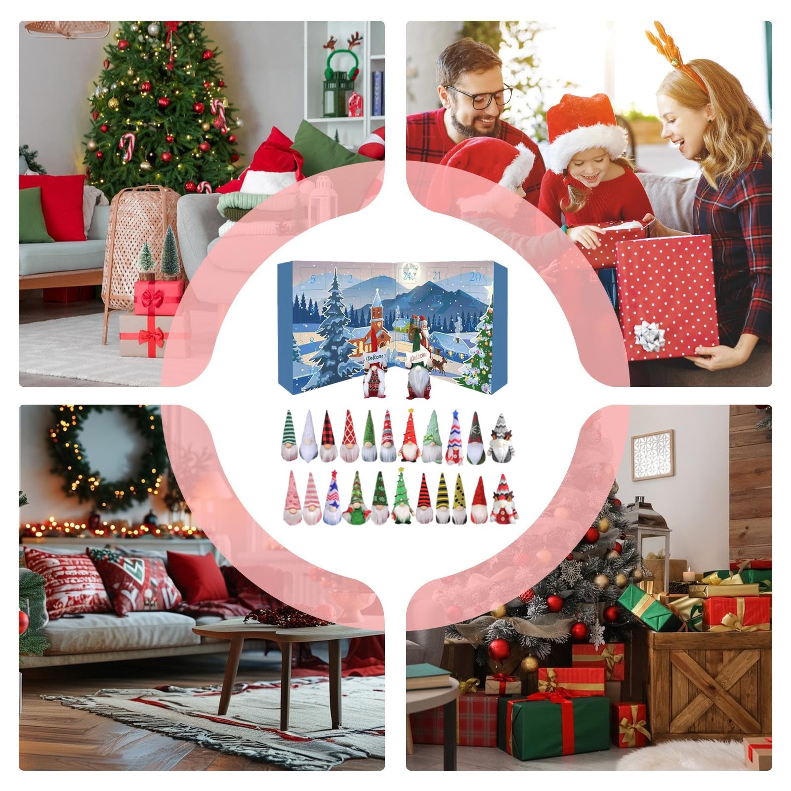 de calendrier de l'Avent | 24 jours Décoration Elfes