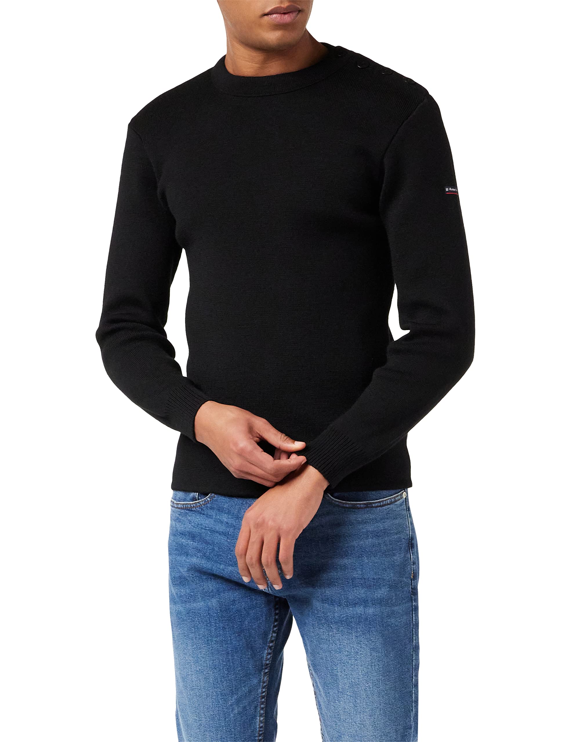 Armor Lux Men's Pull Marin Uni Fouesnant Jumper, Black, Medium