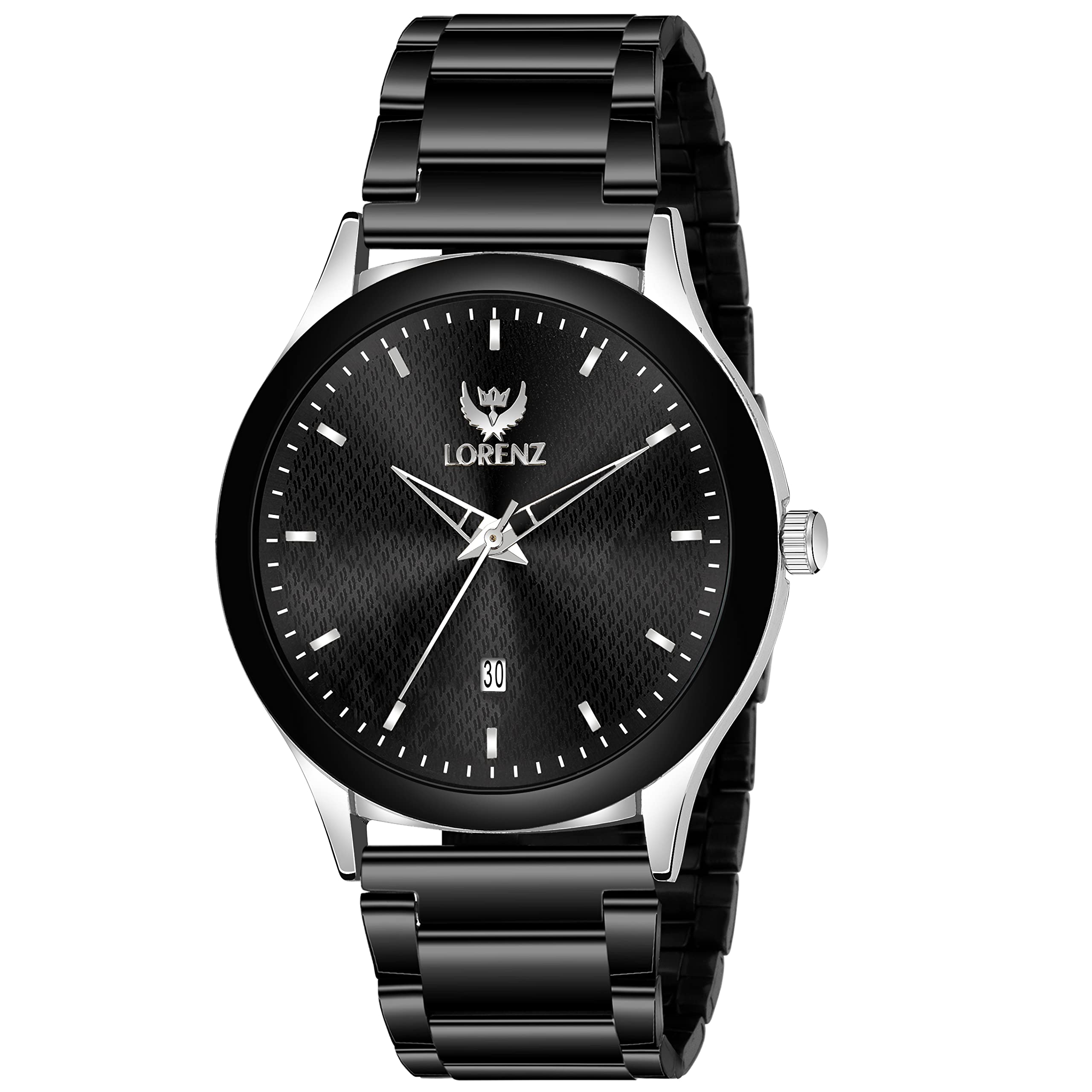 LORENZ Analogue Date Functioning Stainless Steel Chain Watch for Men | MK-4048R (B0C2V1P97X) Amazon Price History, Amazon Price Tracker