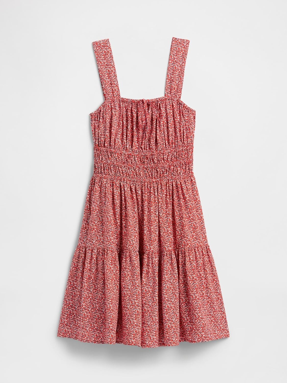 Gap Womens Tie-Front Smocked Mini Dress - Image 6