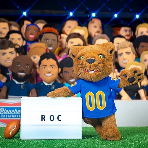 Miniatura 2 de Bleacher Creatures Pittsburgh Panthers ROC The Panther - Figura de peluche de mascota de 10 pulgadas, una mascota para jugar o exhibir