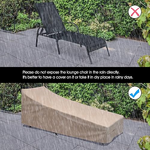 Miniatura 6 de COSTWAY Silla de salón de patio al aire libre, tumbona, tela ajustable, reclinable, reposabrazos para piscina (negro)