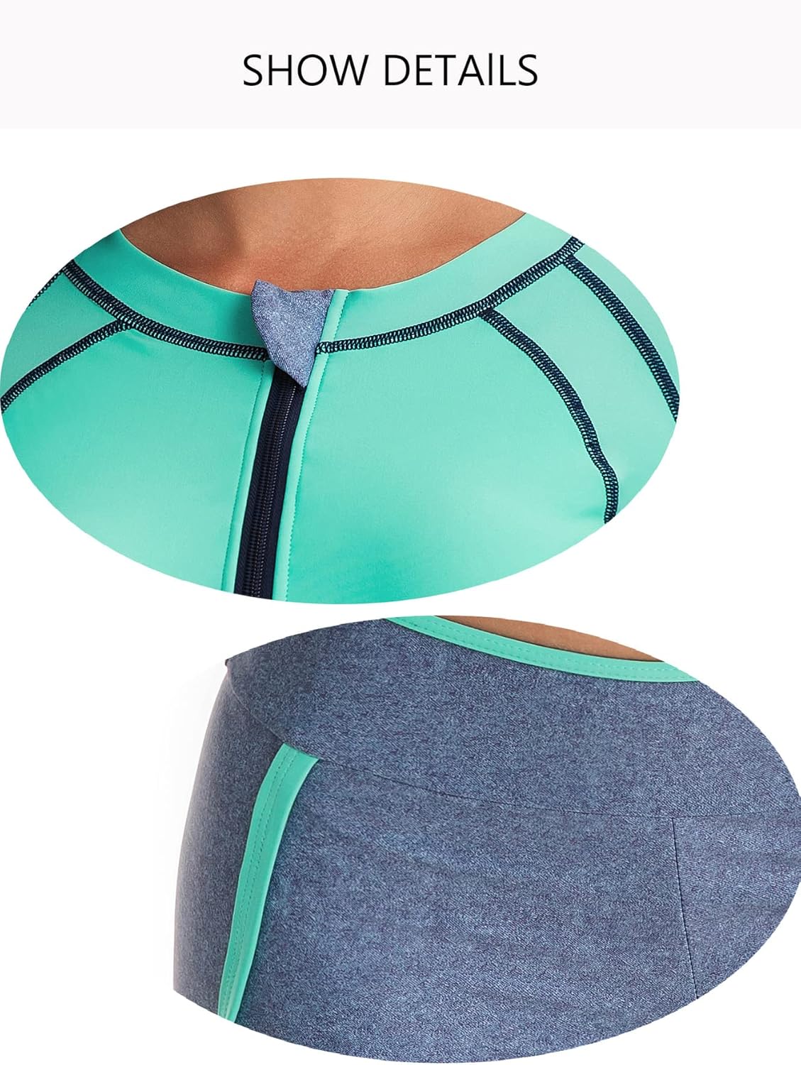 Split Boxer surfsuit Women's Swimsuit Long Sleeve Swimsuit Zipper Cardigan Women