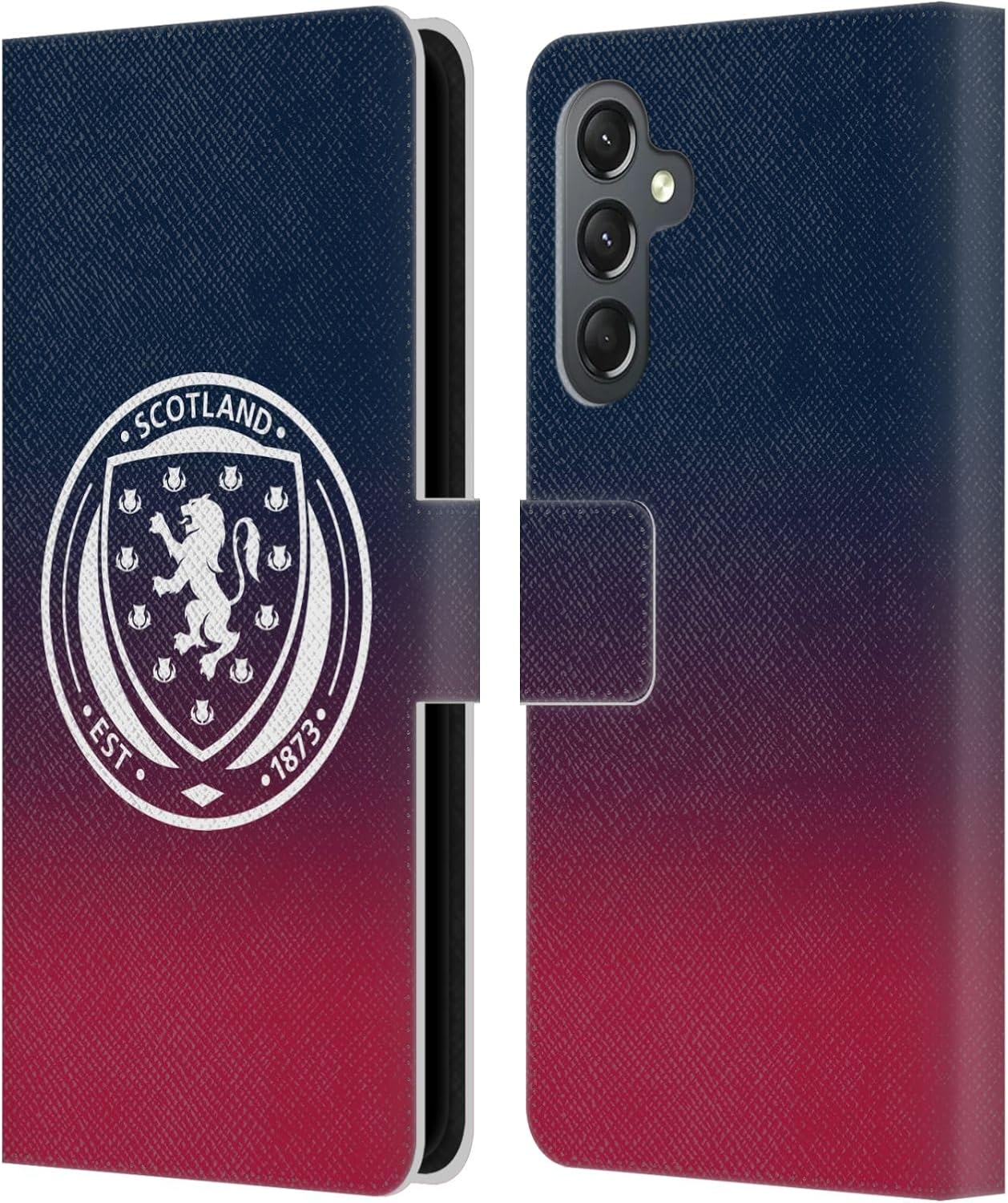 Head Case Designs Officially Licensed Scotland National Football Team Gradient Logo 2 Leather Wallet Case Compatible with Samsung Galaxy A25 5G
