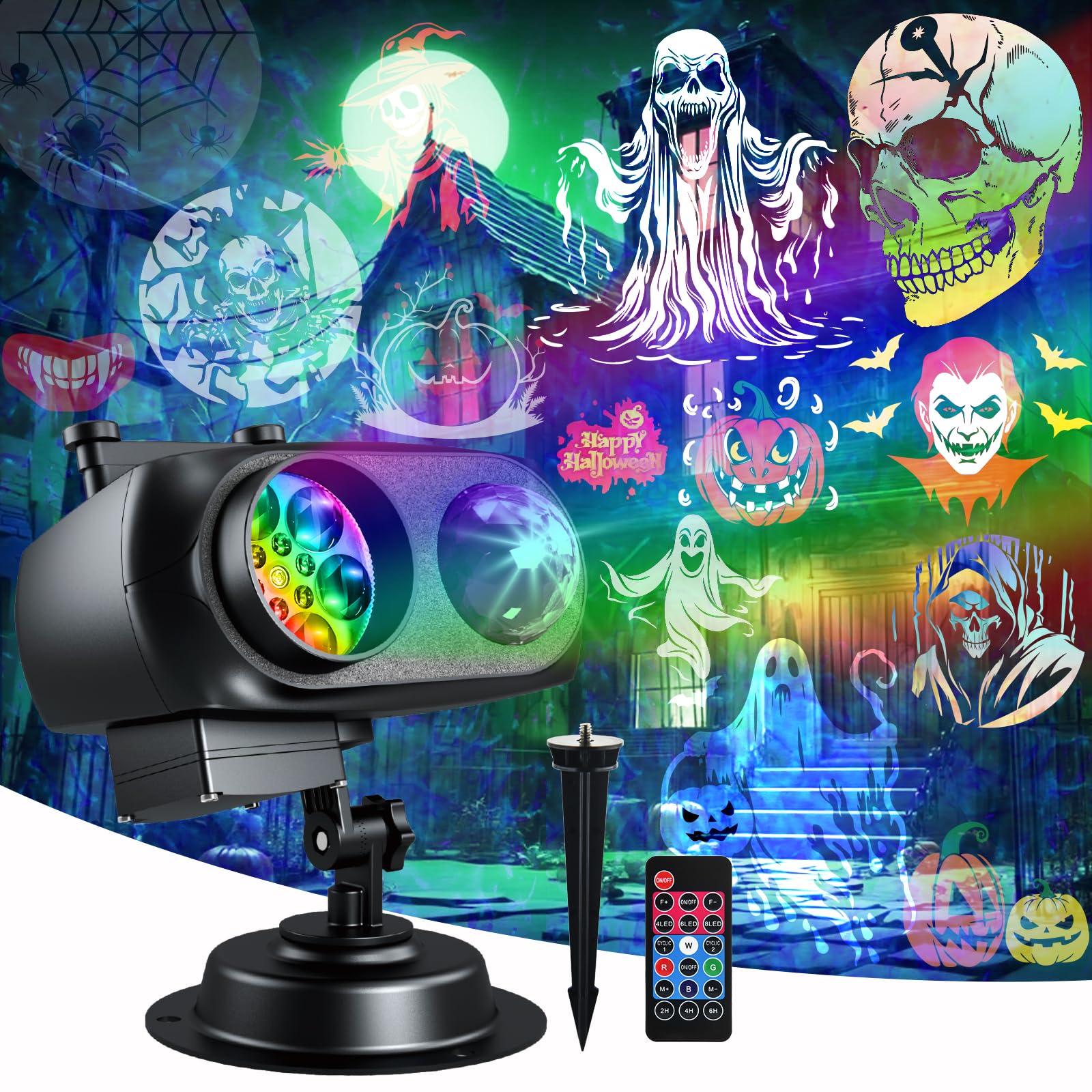 Doppelmodus Halloween Projektor Aussen Outdoor Halloween Deko