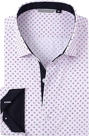 Alex Vando Mens Printed Dress Shirts Long Sleeve Regular Fit Button Down Shirt