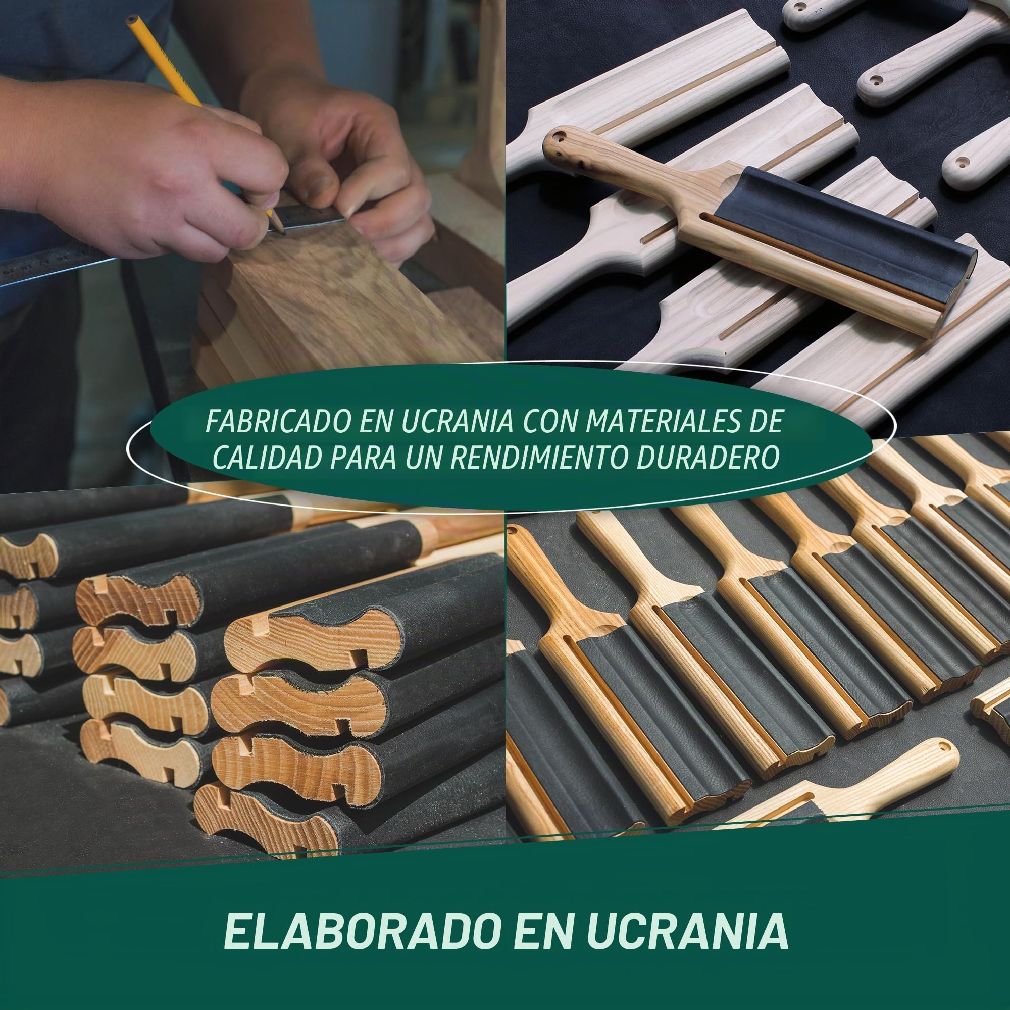 BeaverCraft, Afilador de Gubia para Tallar Madera LS5P1 con Compuesto de Pulido - Gubia para Tallar Madera - Herramientas de Afilado de Cuchillo de Gancho - Kit de Afilado de Cuero para Herramientas