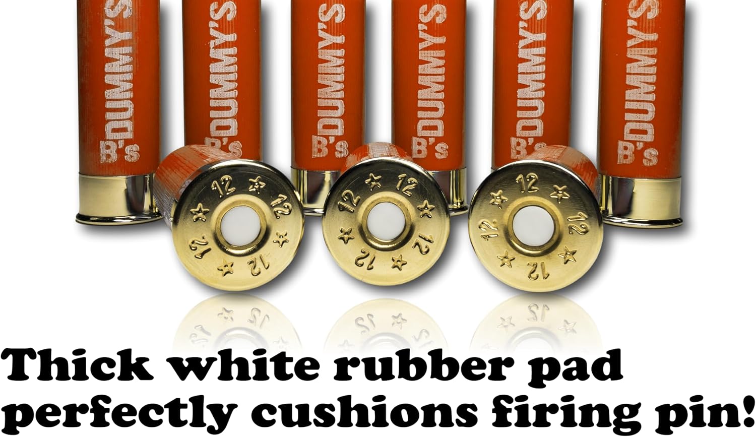 B's Dry Fire Snap Caps ® - Dummy 12 Gauge Training Rounds (Orange 2 ¾”)