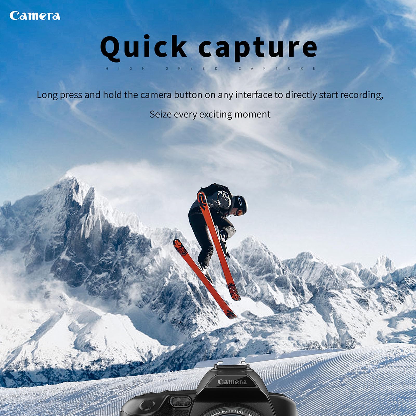 Amazon | D5 デジタルカメラ、4K 64 メガピクセル HD ナイトビュー