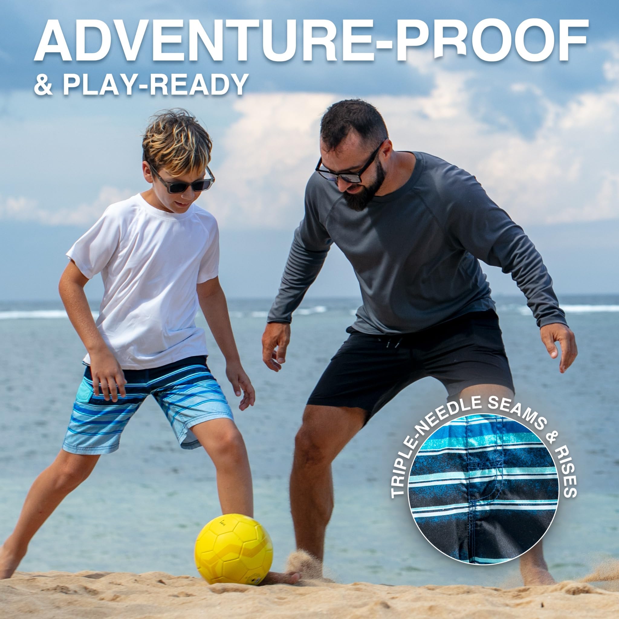 Kanu Surf Line Up Quick Dry Upf 50+ Beach Swim Trunk Bañador para hombre Niños