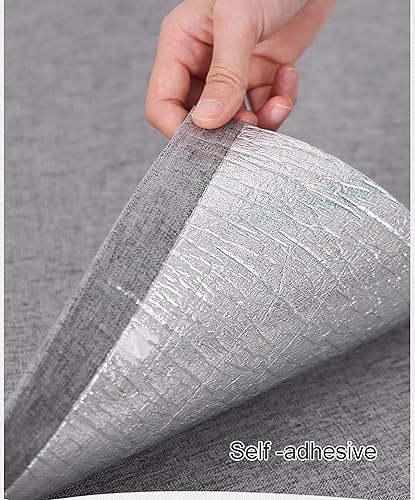 Miniatura 4 de Papel tapiz autoadhesivo extraíble, paneles de pared para despegar y pegar, cubierta inferior autoadhesiva de papel de aluminio, papel tapiz