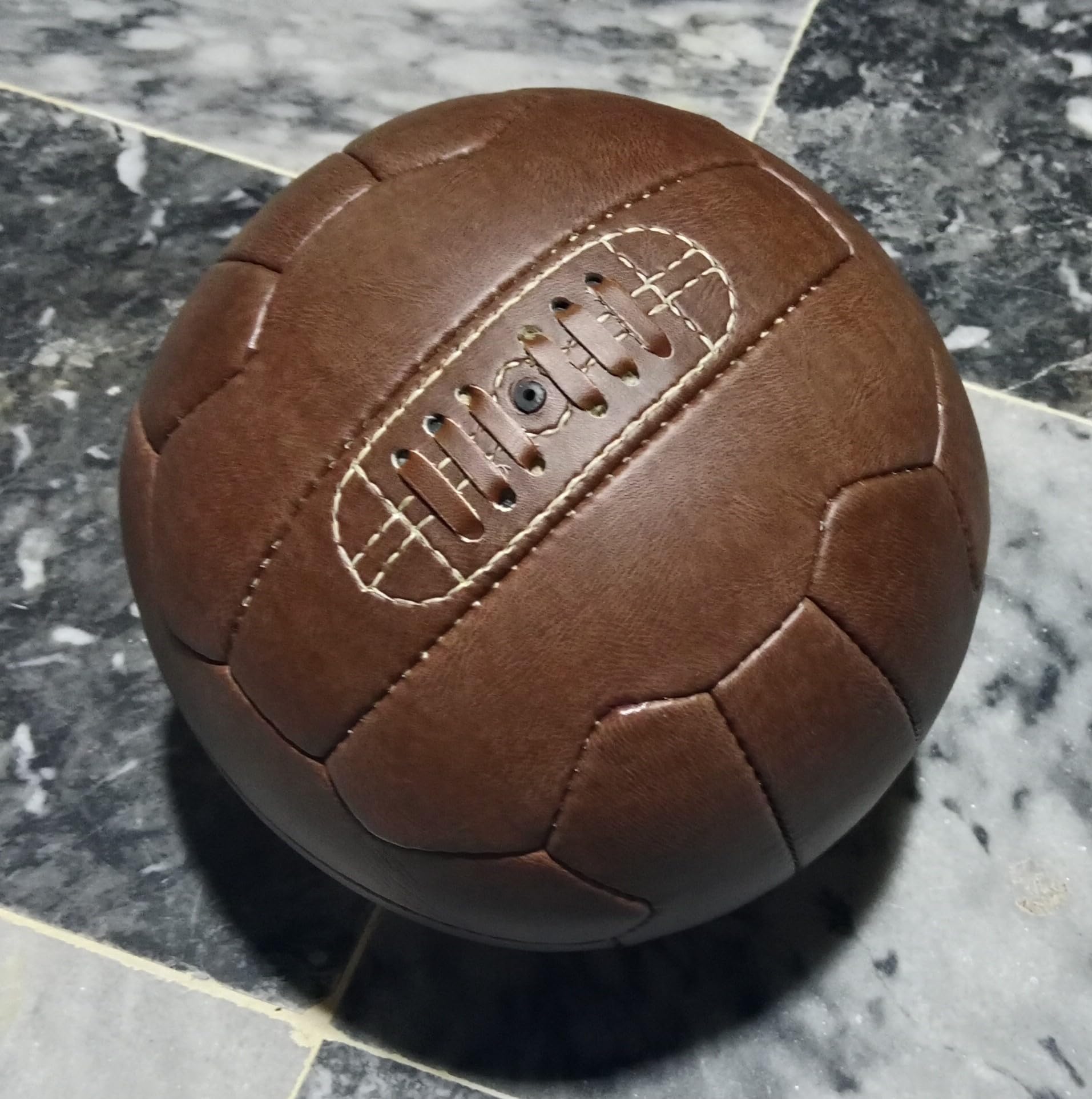 Palla da Calcio Vintage Taglia 5 Marrone Replica Coppa del Mondo 1966