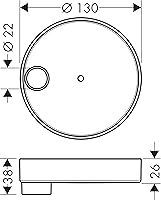Vista 2 de hansgrohe Jabonera Puro Fácil Instalar Accesorios Modernos de 1 pulgada en Cromo, 28679000