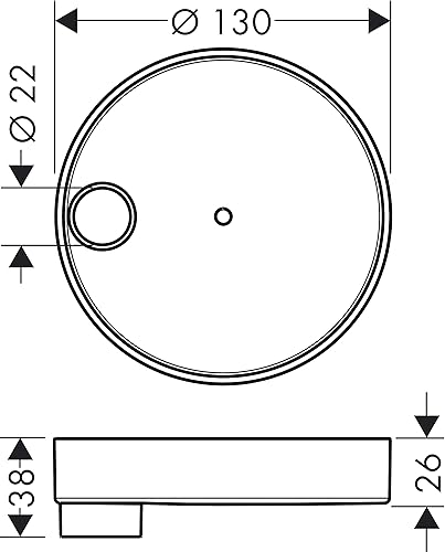 Miniatura 2 de hansgrohe Jabonera Puro Fácil Instalar Accesorios Modernos de 1 pulgada en Cromo, 28679000