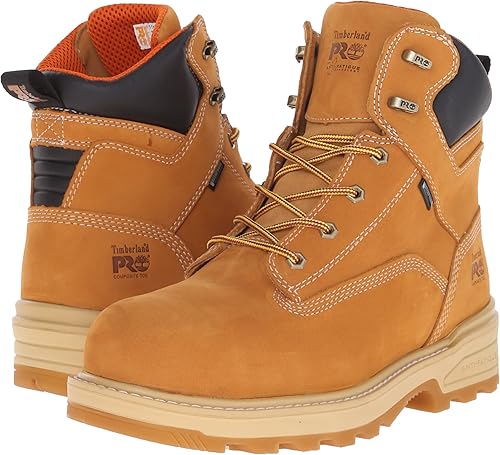 Miniatura 7 de Timberland PRO Botas de trabajo resistentes de 6 pulgadas con puntera compuesta impermeable y aisladas, para hombre, Marrón