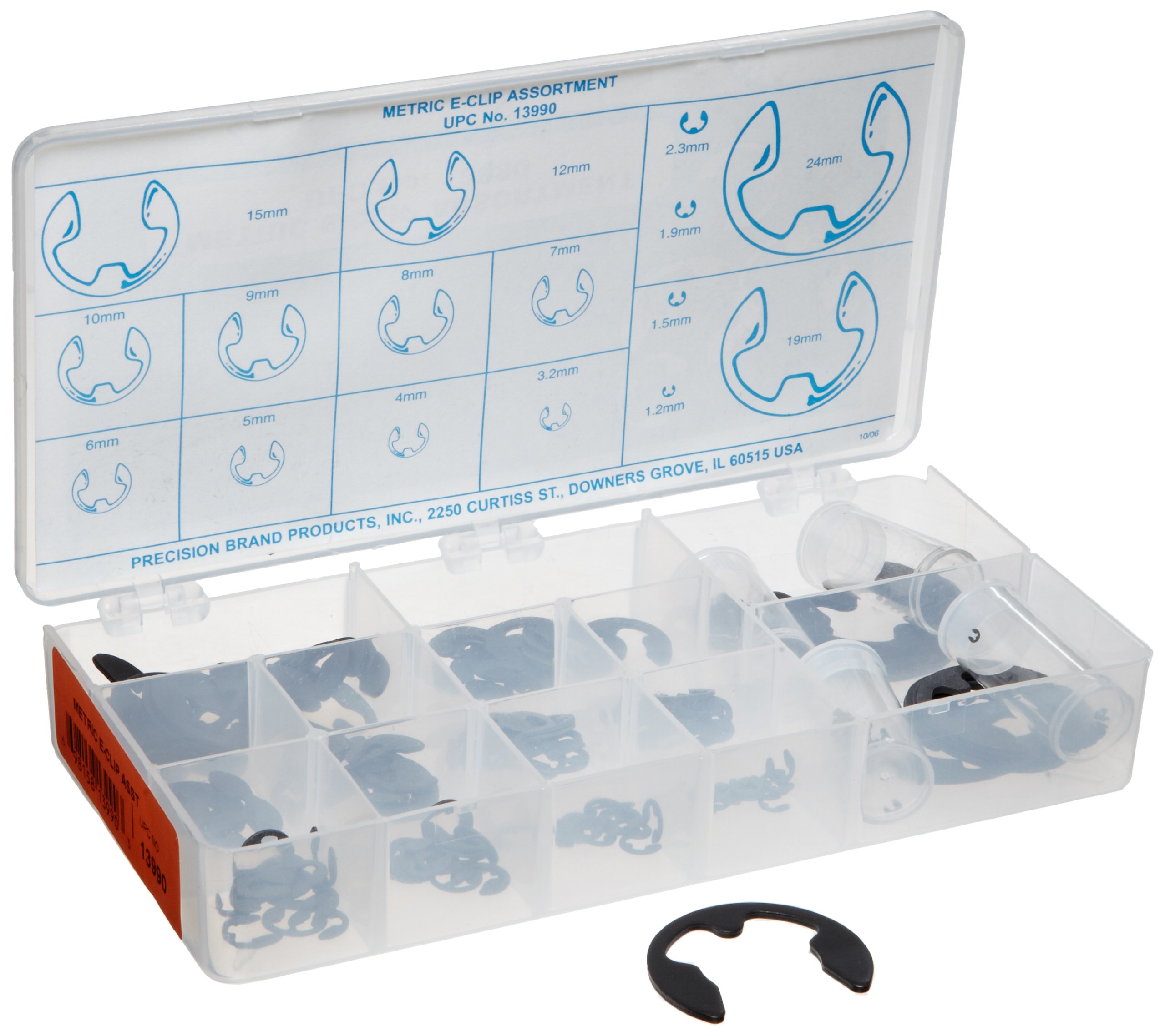 Buy Steel External Retaining Ring Assortment (255 Pieces), Black