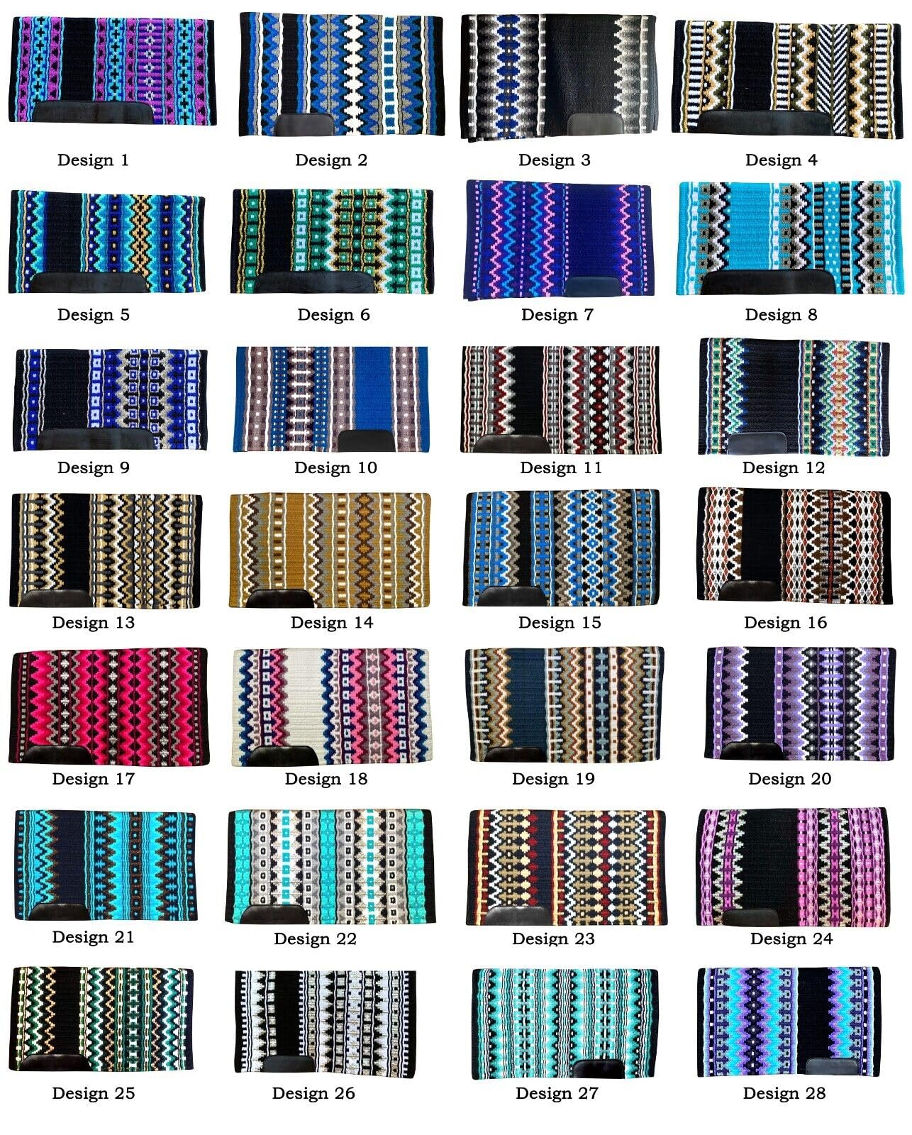 Couverture De Selle Western En Laine Vierge – Fait Main, Design Néo-zélandais