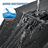 Vista 6 de Nilight Motorcycle Cover All Season Universal Oxford Fabric with Lock-Hole Waterproof Durable UV with Storage Bag & Protective Reflective Strip Fits