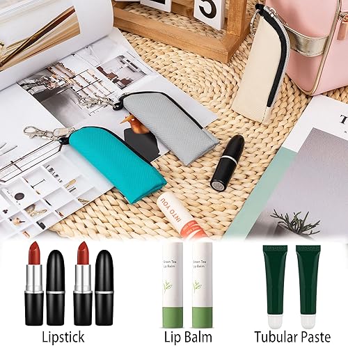 Miniatura 4 de Soporte para lápiz labial, 6 unidades, bolsa portátil para lápiz labial, bolsa de clip para maquillaje, accesorios de viaje, gran regalo para